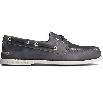 Sperry Authentic Original Cross Lace Collegiate Siva - Panske Mokasíny